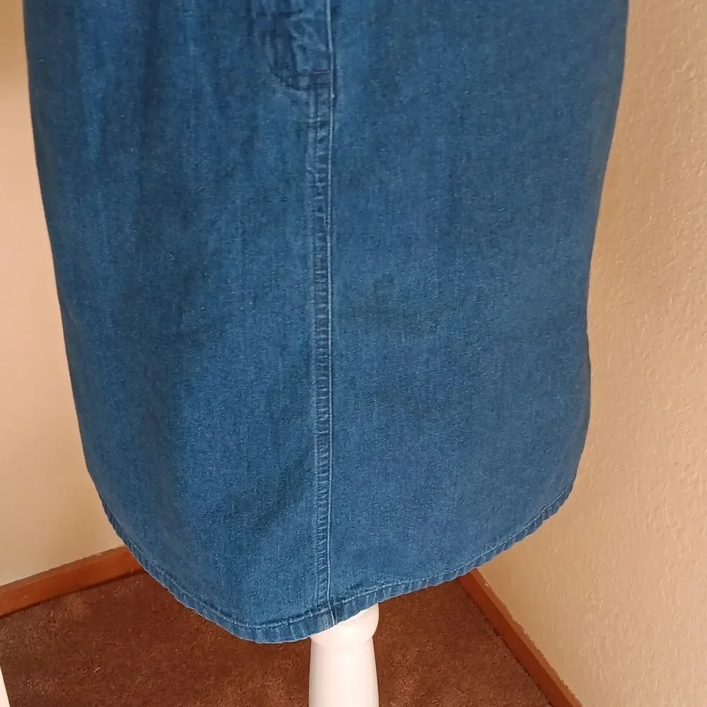 Talbots Denim Skirt. Coastal Cowgirl. Classic.